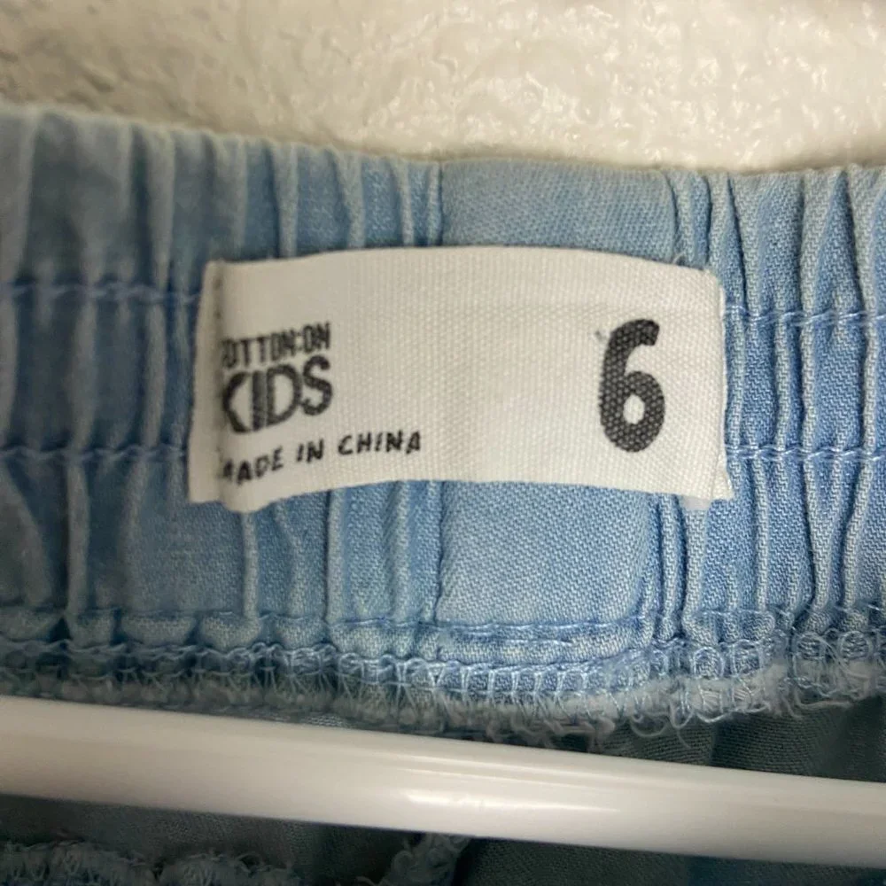 NEW Cotton On Kids Lightweight Denim Shorts Size 6